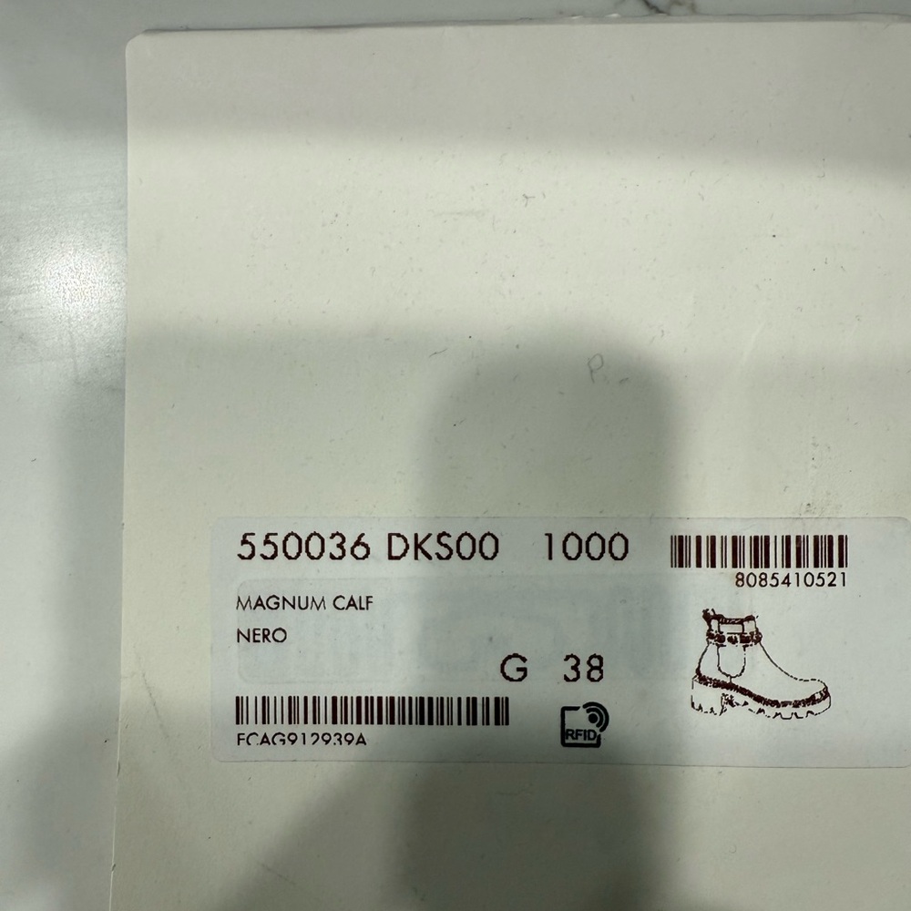 Gucci Magnum Calf Nero Rhinestone Band Black Ankle Boots - Picture 4 of 7